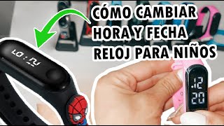 Video de Reloj Deportivo Led Digital Infantil Para Niño Niña Ideal para Regalo Heroes Princesas