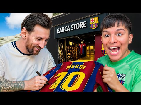 MESSI ME FIRMÓ LA CAMISETA DEL BARCELONA..
