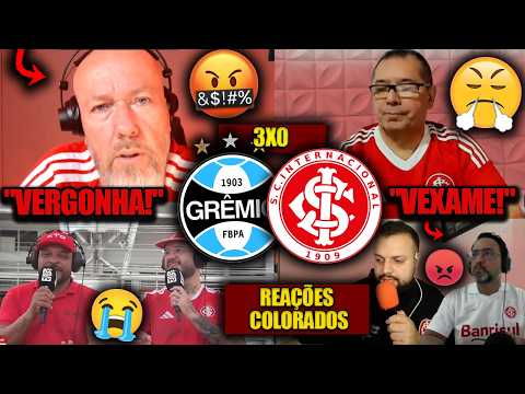 REAÇÕES dos COLORADOS - GRÊMIO 3x0 INTERNACIONAL - GAÚCHÃO 2026 - REACT VAMOS RIR do INTER no GRENAL