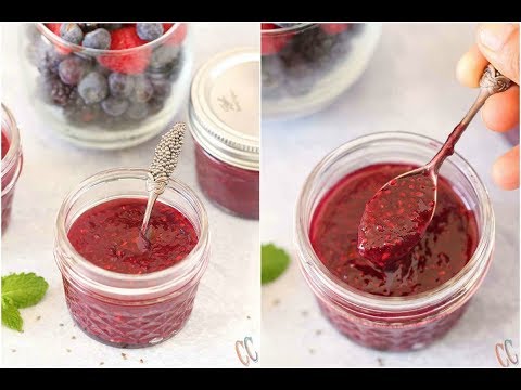 Instant Pot Chia Seed Mixed Berry Jam | No pectin small batch Jam | Pressure cooker Jam Recipe