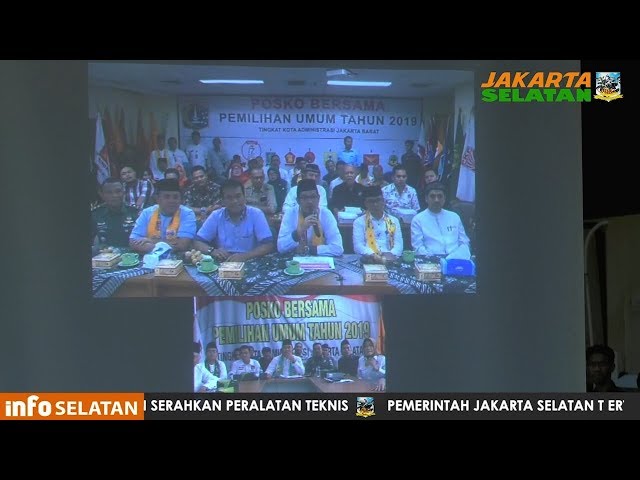 Posko Bersama Pemilu di Jaksel Diresmikan - Jum’at 1 Februari 2019