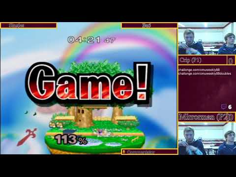 MirrorMan (Fox) vs Crip (Marth) - SSBM Singles - CMU Weekly #88