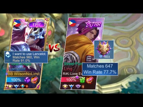 AGGRESSIVE LANCELOT VS PRO LING IN SOLO RANK GAME!! | WHO WILL WIN? (HARD GAME)