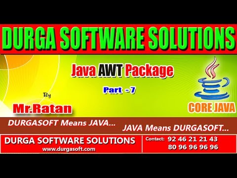 Corejava Java Awt Package Part 7