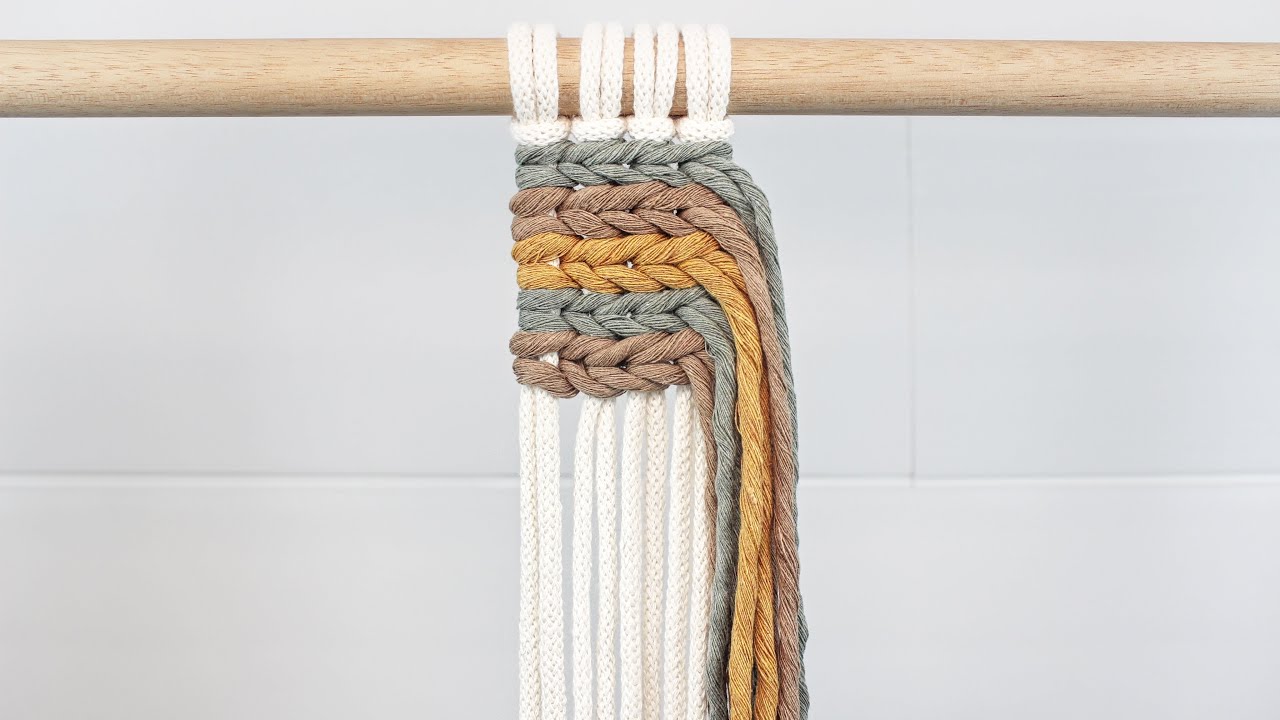 Woven Braid Pattern | DIY MACRAME