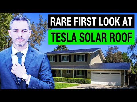 Tesla Solar Roof: A Rare First Look