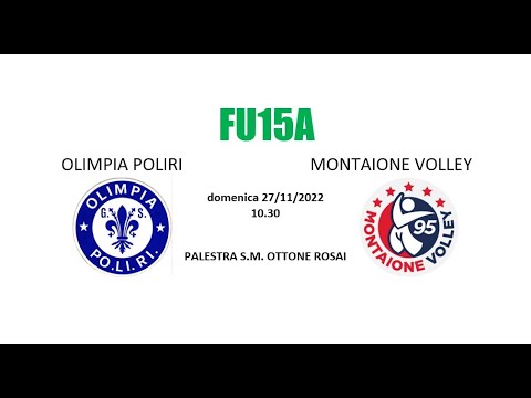 FU15A - OLIMPIA POLIRI vs. MONTAIONE VOLLEY