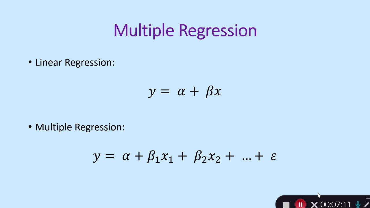 Lecture 6: Multiple Regression