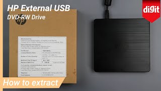 How To extract a CD DVD from HP External USB DVD RW Drive
