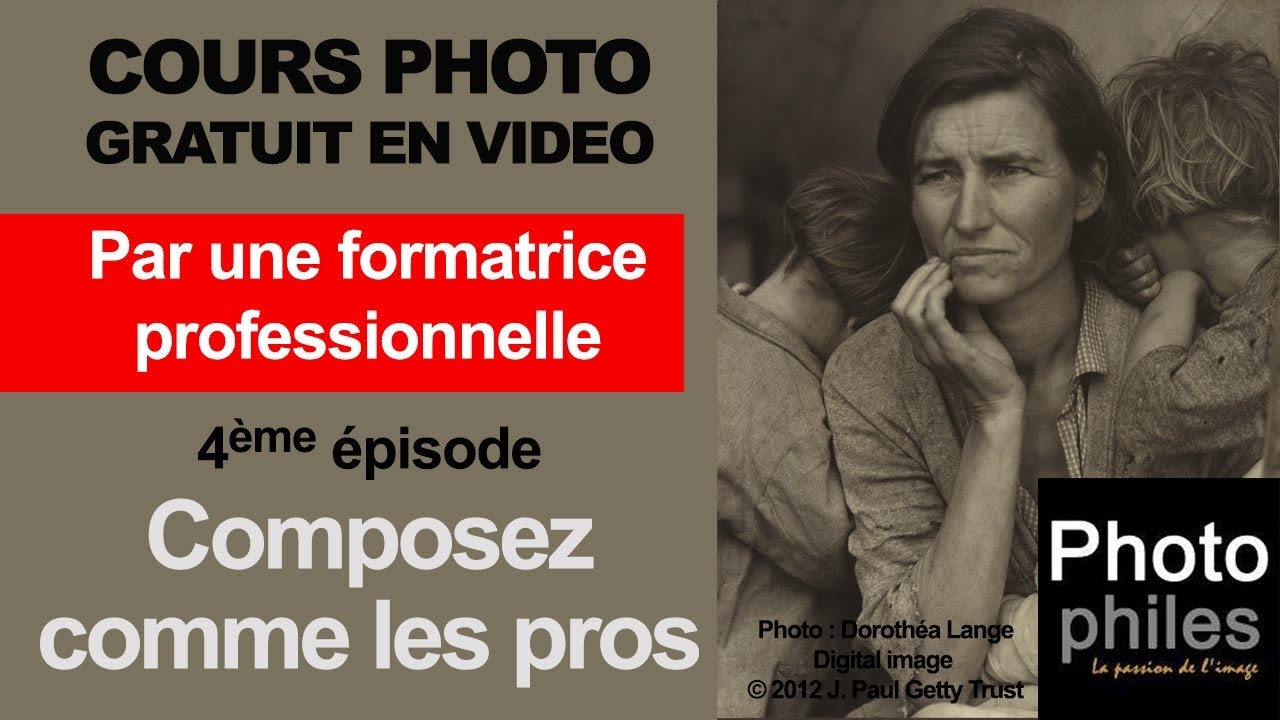 N°4 Cours sur la PHOTOGRAPHIE, composez vos images comme les photographes et peintres célèbres !