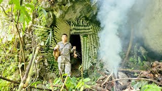 Go to the forest and set traps to catch animals for food and create shelter..Survival in the forest.