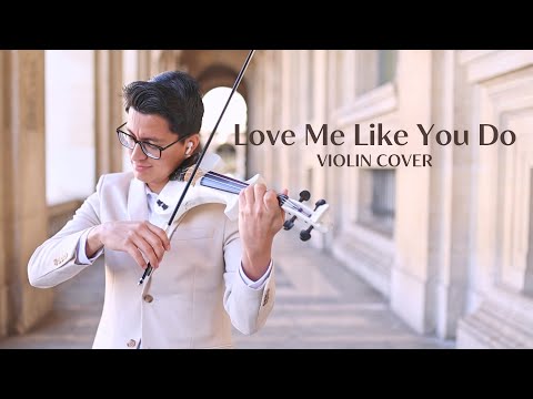 "Love Me Like You Do" - Love Song on White Bridge Electric Violin in Paris -Violinist Paris, Louvre