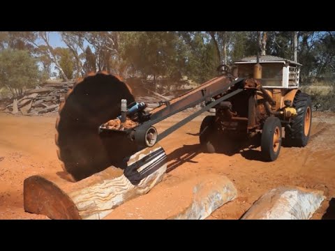 Dangerous Powerful Wood Cutting Sawmill Machines in Action, Fastest Biggest Wood Processor Working