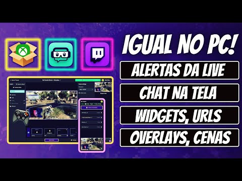 Como fazer live do XBOX para TWITCH usando Streamlabs Console (Alertas + Chat + Overlays + Cenas)