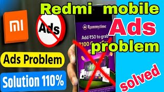 Redmi mobile ads stop solution|| how to solve ads problem on redmi phone|| Ads problem solution100%