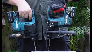 Brushed vs Brushless: Makita HR140 vs HR166 Performance test (Makita RH02 vs RH01)