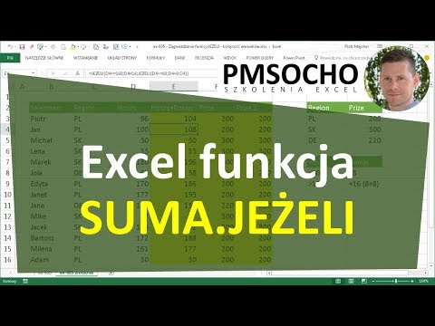 EXCEL - Funkcja SUMA.JEŻELI