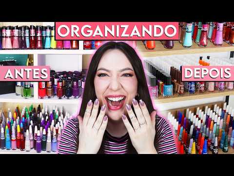 Organizing the NAIL POLISH COLLECTION on the NEW SHELF and Counting How Many Bottles I Have - PART 1