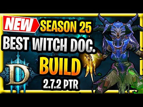 New Diablo Season 25 Best Witch Doctor Build Spirit of Arachyr Spider Queen Witch Doctor PTR 2.7.2