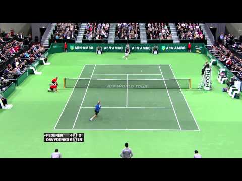 Federer vs Davydenko highlights | Rotterdam 2012