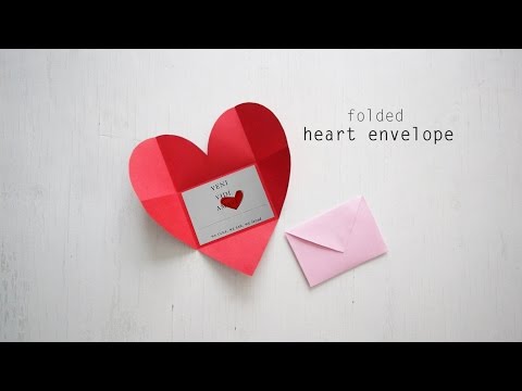 DIY Folded Heart Envelope Tutorial | Easy Origami Heart Envelope for Beginners