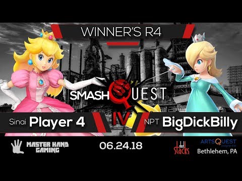 SmashQuest IV - Sinai | Player 4 (Peach) vs NPT | Big Dick Billy (Rosalina) - Winner's R4