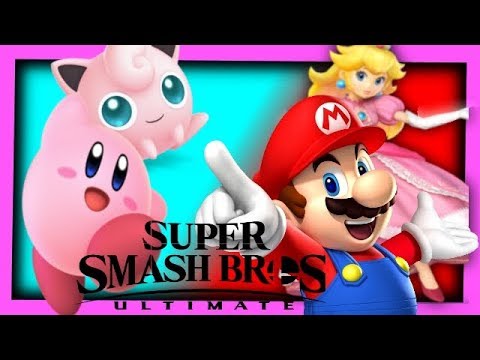 Kirby and Jigglypuff VS Mario and Peach - Super Smash Bros Ultimate