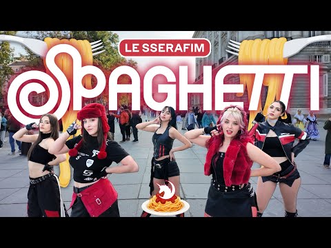 [K-POP DANCE IN PUBLIC ONE TAKE] LE SSERAFIM (르세라핌) - SPAGHETTI || Dance cover by Ponysquad