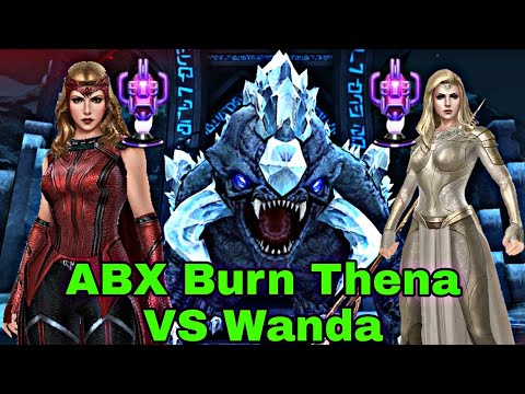 ABX Burn Thena Better? Wanda VS Thena Universal Super Hero Comparison - Marvel Future Fight
