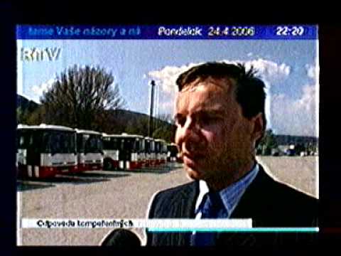 Archív TV RTV - 23.04.2006 - zástupca SADZV A. Polóny predstavuje nové autobusy