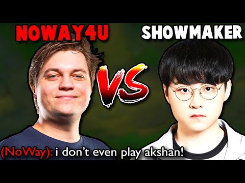 NoWay4u faces DWG Showmaker in Korea (Master Tier player solo kills Showmaker 3 times?)