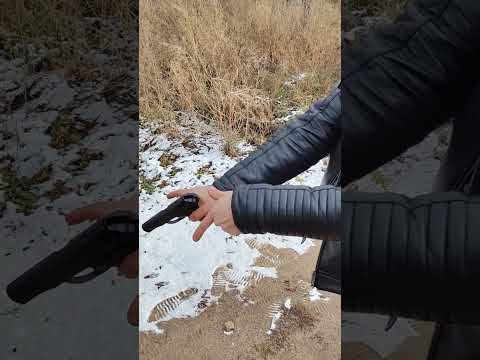 Стреляем из Макарова Охолощенный #shortvideo #подарок #оружие #makar #обзор #gun #guns #shorts