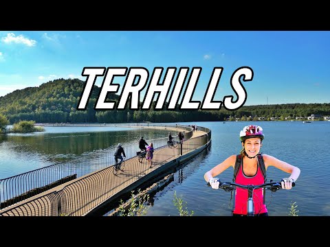 Radfahren über dem Wasser – Limburgs surrealer Radweg, Terhills Maasmechelen