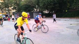 Esopus Century Ride starting line in central park