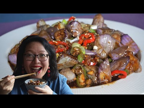 Sauteed Eggplant in Soy‑Vinegar Sauce