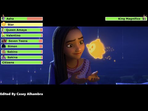 Wish (2023) Final Battle with healthbars 2/2