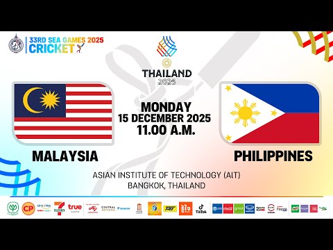 DAY 7 | LIVE🔴 33rd SEAGAMES 2025 - CRICKET SPORT | 11:00 AM | MALAYSIA VS PHILIPPINES | T10 | MALE
