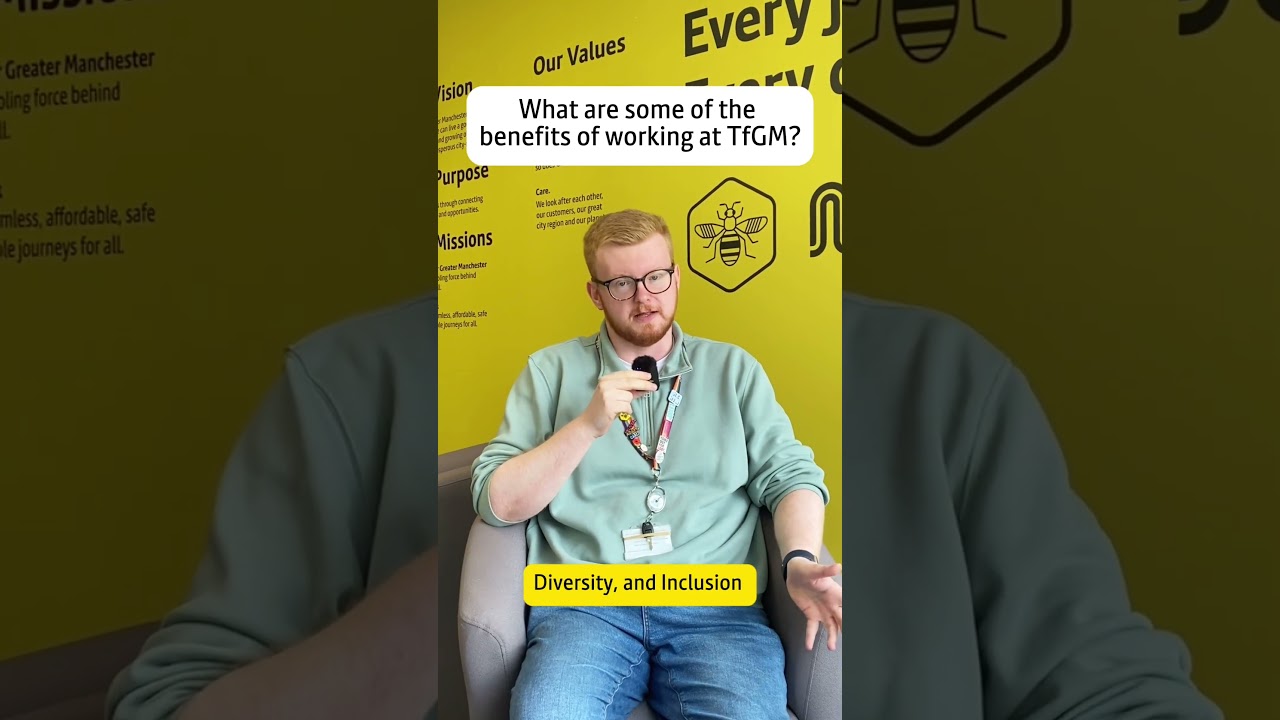 Executive Support Officer Jake shared what he loves most about working at TfGM