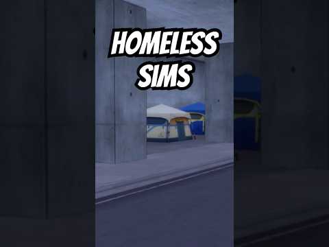 ⛺️ Did you know about the homeless sims in the Sims 4? #sims4 #thesims