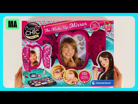 Набор детской косметики для макияжа Clementoni The Make-Up Mirror серия Crazy Chic (8005125185412)