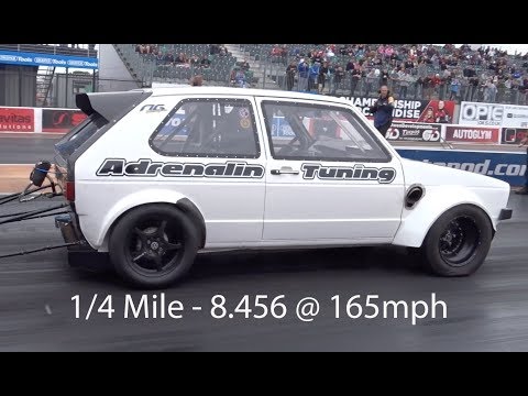 Quickest FWD Mk1 Golf In The World - 8.456 @ 165mph.