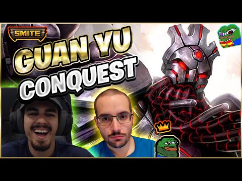GUAN YU, Como desintegrar a He Bo 1ª lección | Julio | Smite Ranked Conquest DuoQ Warchi 💀