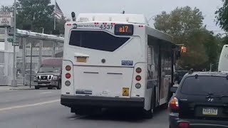 Onboard! 2009 Orion VII NG HEV #4537 as B17 - Crown Heights | Eastern Parkway