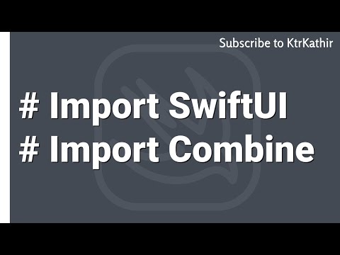 SwiftUI + combine | KtrKathir | Xcode 11 | SwiftUI