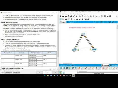 6.4.1 packet tracer - implement etherchannel