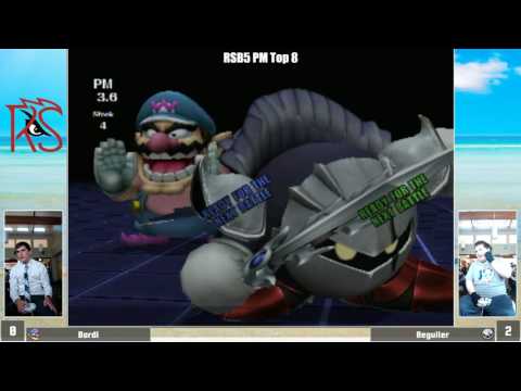 RSB5 | Project M Top 8 | RS|Bordi (Wario) vs Beguiler (Meta Knight)