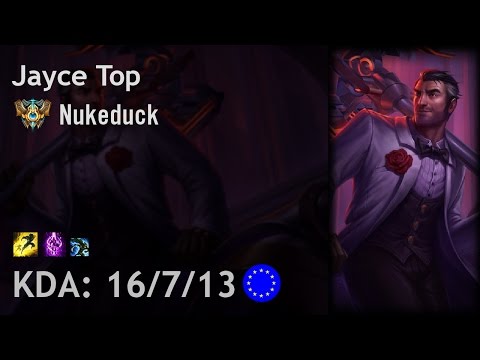 Jayce Top vs Cassiopeia - Nukeduck - EUW Challenger Patch 6.19