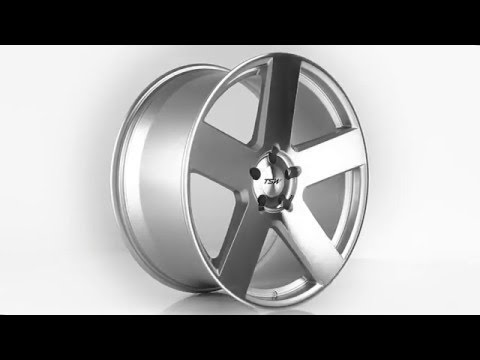 TSW Alloy Wheels- Bristol in Silver with Mirror Cut Face