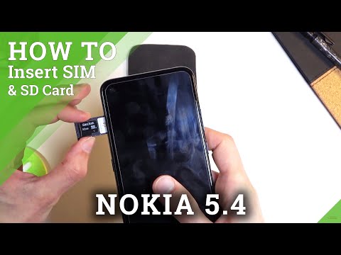 How to Insert Nano SIM & Micro SD in NOKIA 5.4 – SIM & SD Installation