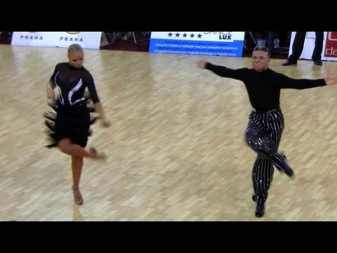 Yuriy Simachev - Anastasia Klokotova, Prague Open 2011, WDSF Int. open latin, final - solo jive
